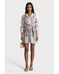 Msn-Collection - Cotton Mini Skirt - Lyst