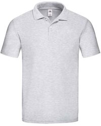Fruit Of The Loom - Original Pique Heather Polo Shirt (Heather) - Lyst