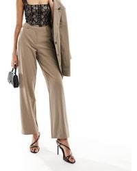 Vila - High Waisted Wide Leg Trouser Co-Ord - Lyst