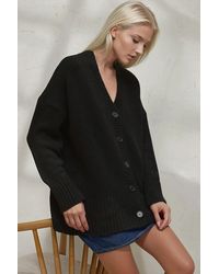 Hiccup - Thick V-Neck Knitwear Cardigan - Lyst