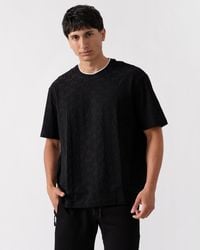 ARMANI EXCHANGE - Logo Pattern Crew Neck T-Shirt Size: L - Lyst