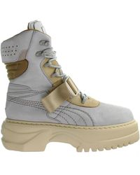PUMA X Fenty Over The Knee Boots in White Lyst UK