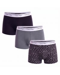 Calvin Klein - 3 Pack Cotton Stretch Boxer Trunks Balance Np2817A - Lyst