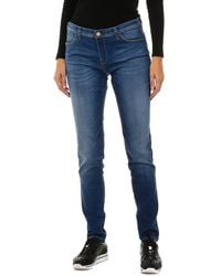 Armani - Damesbroek Van Stretchstof Met Versleten Effect 3Y5J28-5D0Zz - Lyst
