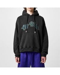 Off-White c/o Virgil Abloh - Bacchus Skate Distressed Print Cotton Long Sleeve Hoodie - Lyst