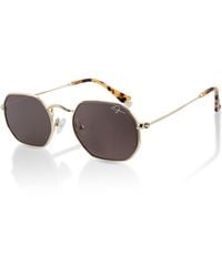 Infinity Leather - De-Gamme Retro Rectangle Polarized Sunglasses - Lyst