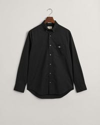 GANT - Regular Fit Long Sleeve Poplin Shirt - Lyst