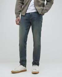 River Island - Slim Fit Jeans Denim Super Stretch Cotton - Lyst