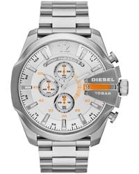 DIESEL - Mega Chief Dz4328 Chronograph 51Mm Stainless Steel Watch - Lyst
