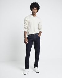 River Island - Slim Fit Rinse Jeans - Lyst
