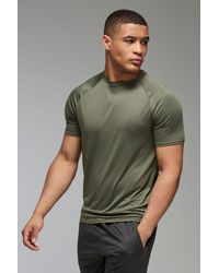 BoohooMAN - Active Lightweight Essentials Workout Regular Fit Raglan T-Shirt - Lyst