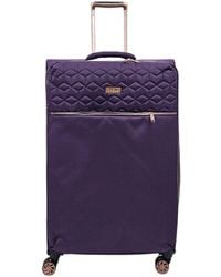 Infinity Leather - Cabin Suitcases 4 Wheel Luggage Travel Lightweight Bags - Lyst