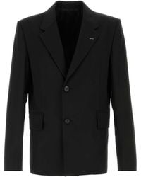 WOOYOUNGMI - Zwarte Wol Blazer - Lyst
