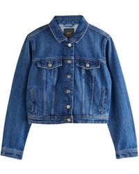 Secret Label - Cropped Denim Jacket - Lyst