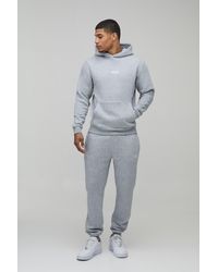 BoohooMAN - Slim Fit Sport Hooded Tracksuit - Lyst