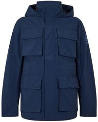 Timberland - Abington Solid Patterned Hooded Snap Button Field Jacket - Lyst