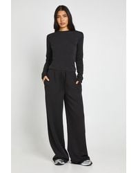 Boohoo - Tall Crew Neck Long Sleeve Top And Straight Leg Jogger Tracksuit - Lyst