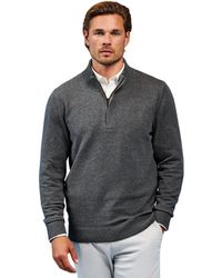 Asquith & Fox - Cotton Blend Zip Sweatshirt - Lyst