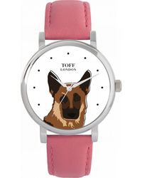 Toff London - Tlws-21847 Ladies German Shepherd Dog Head Watch - Lyst