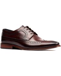 Base London - Havisham Leather Derby Shoes - Lyst