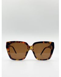 SVNX - Plastic Frame Oversized Cat Eye Sunglasses - Lyst