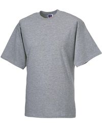 Russell - Organic Short-Sleeved T-Shirt (Light Oxford) Cotton - Lyst