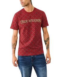TRUE RELIGION - 700157 T Shirts Crew Neck Short Sleeve Summer Soft Cotton Tee - Lyst