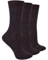 Steve Madden - 3 Pairs Ladies Original Merino Wool Socks - Lyst