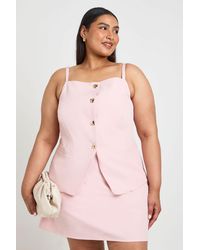 Boohoo - Plus Tailored Skort - Lyst