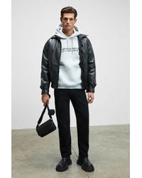 Grimelange - Printed Hooded Drawstring Sweatshirt - Lyst