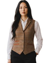 TruClothing - Tailored Fit Tweed Waistcoat Formal Vest - Lyst