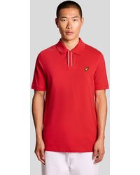 Lyle & Scott - Poloshirt Met Contrastpatte - Lyst