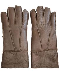 Infinity Leather - Sheepskin Gloves With Roll Up/Down Cuff - Lyst
