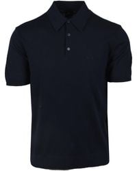 ARMANI EXCHANGE - Knitted Polo Shirt Cotton - Lyst