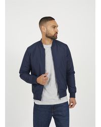 Brave Soul - Collarless Bomber Zip-Up Jacket - Lyst