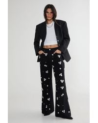 Nasty Gal - Limited Embellished Flower Applique Jean - Lyst