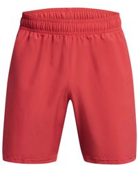 Under Armour - Short Ua Tech Woven Wordmark In Rood - Lyst
