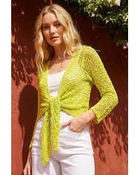 Roman - Waterfall Popcorn Knitted Cardigan - Lyst
