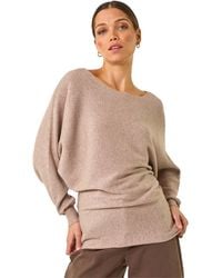 Roman - Ribbed Batwing Knit Jumper - Lyst