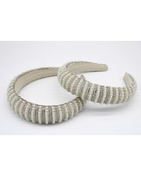 SVNX - Crystal Gems And Mini Pearls Headband - Lyst