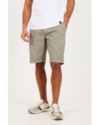 Brave Soul - Cotton Twill Elasticated Waist Shorts - Lyst
