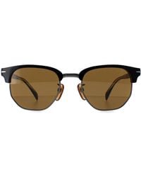 David Beckham - Db1002/s 807 2m Zwart Bruine Zonnebril - Lyst