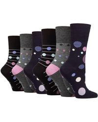 Gentle Grip - 6 Pack Ladies Non Elastic Loose Top Bamboo Socks - Lyst