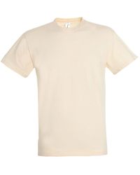 Sol's - Regent T-shirt Met Korte Mouwen (natuurlijk) - Lyst