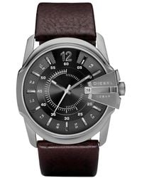 DIESEL - Master Chief Watch Dz1206 Leather - Lyst