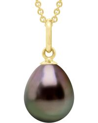 Ateliers Saint Germain - Pendant Articulated Thread 375 And Real Cultured Tahiti Pearl Pear 9-10 Mm - Lyst