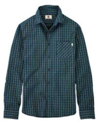 Timberland - Poplin Long Sleeve Button Up Plaid Shirt A1Azf C14 Textile - Lyst