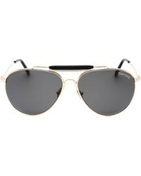 Tom Ford - Raphael-02 Shiny Sunglasses Metal - Lyst