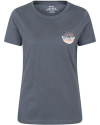 Mountain Warehouse - 'Oban' T-Shirt 100% Cotton Uv 50+ Protection Breathable Graphic Top - Lyst