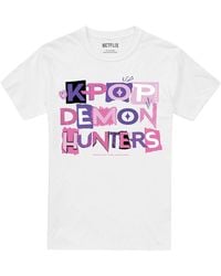 K-Pop Demon Hunters - Adult Scrapbook Logo T-Shirt - Lyst
